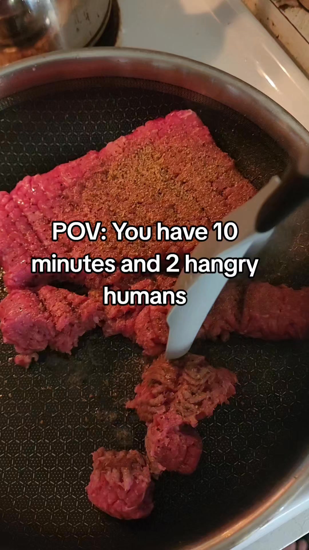 This little tool right here? Saves me every time when I have 10 minutes and two hangry humans 😅

I throw together taco meat and use this to crumble the meat (and later scoop onto my tortilla chips) faster than my playlist could finish.

Sometimes it’s not the meal, it’s the tools that make cooking feel doable. And this is a must-have when time is limited!

Want to see a full 5-min dinner lineup? Comment DINNER and I’ll send you my list!

#cookingathome #minnesota #millennial #letsgetcooking #tacotuesday